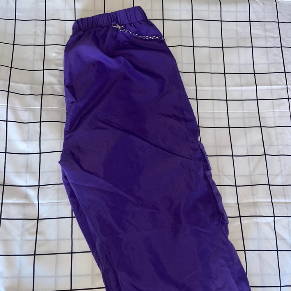 Purple Cargo Pants